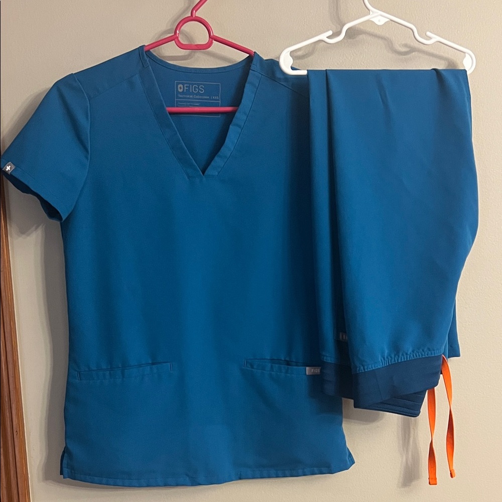 Figs Alps Blue Scrub Set xxs /xxsp